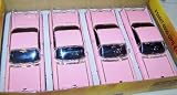 Jada Toys 1/24 Scale Diecast Dub City 1959 Cadillac Coupe De Ville 4 Car Box Set in Pink