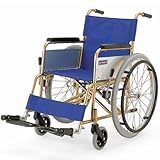 カワムラサイクル KTシリーズ KT22-40MRI 非磁性体モデル チタン製軽量車いす 非磁性体モデル ブラウンチェック 座幅40cm 前座高43cm