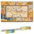 Bible Stories Challah Board & Challah Knife + Stand CAT# CB-2 + NS-2