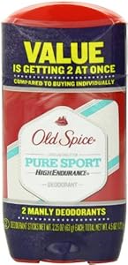Old Spice High Endurance Pure Sport Scent Men's Deodorant Twin Pack 4.5 Oz