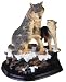 Wolf Family Playing w/ Cubs Collectible Animal Figure Wildlife Statue