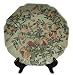 Decorative Chinese hand painted porcelain plate, scalloped edge - Pomegranates