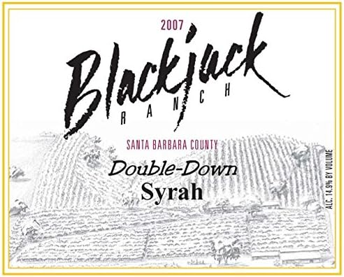 2007 Blackjack Ranch Santa Barbara County "Double-Down" Syrah 750 mL