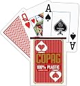 Pokerkarten 100% Plastik rot 05/07