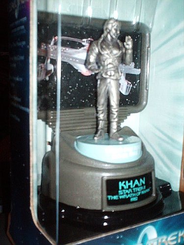 Khan, Star Trek II: The Wrath of Khan, Fine Pewter Figure, 1 of 9,998 - Star Trek Champions: Fine Pewter Limited Edition Collector Series