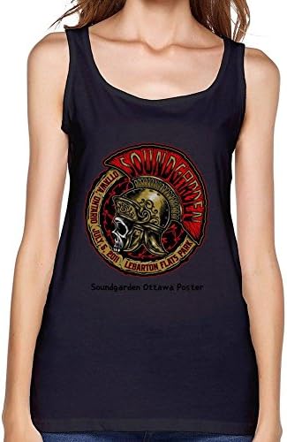 Qiaour Women's Soundgarden Ottawa Poster Vest Black L