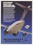 1985 McDonnell Douglas Test Aircraft Land on Stamp Print Ad (44532)