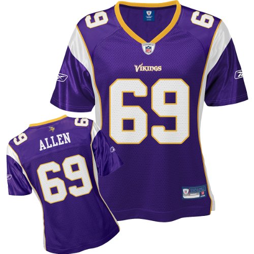 Reebok Minnesota Vikings Jared Allen Women's Replica Jersey Large