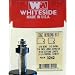 3242 CARBIDE-TIP 2 FLUTE EDGE BEADING PROFILE ROUTER BIT W/BB 1/8 BEAD DIA X 7/8" LG DIA X 9/16" CL