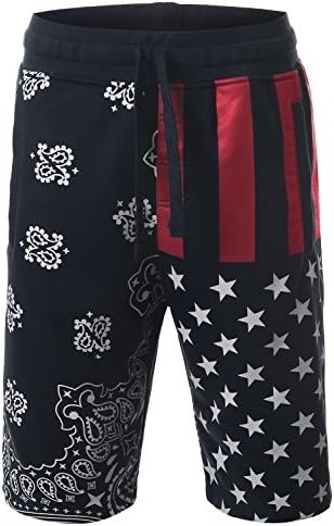 J.TOMSON Mens Hip-Hop Drawstring Short Pants