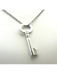 Jewelry: Silver Key Necklace Mary Margaret Snow White OUAT Once Upon A Time Inspired Jewelry (16 Inches) - Unrealfind