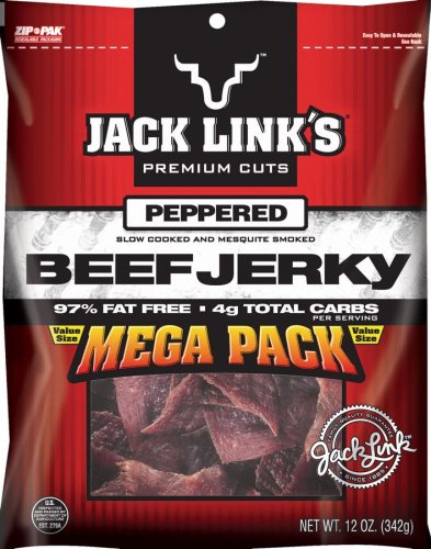 Jack Links Beef Jerky, Peppered Flavor, 12-Ounce Units (Pack of 2) by Jack Links