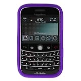 Solid Dark Purple Durable Rubber Soft Silicone Skin Cover Case for RIM Blac ....
