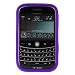 Solid Dark Purple Durable Rubber Soft Silicone Skin Cover Case for RIM Blackberry Bold 9000 Smartphone