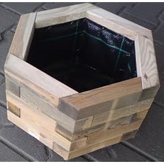 Pflanzkasten 6eckig aus Holz