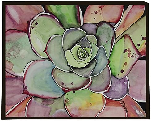 Pink Succulent Painting on Canvas Wall Art Print 8x10 Ready to Hang