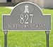 Los Angeles Angels Pewter and Silver Personalized Address Lawn Plaque