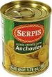 Serpis Green Olives With Anchovy, 1.76-Ounce Metal Tin (Pack of 24)
