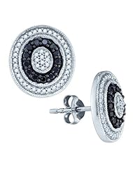 Real Diamond Earrings 0.51CTW DIAMOND FASHION EARRINGS White-gold 10K