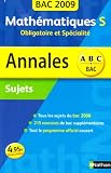 Mathématiques S Obligatoire et Spécialité : Sujets