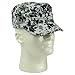 Camouflage Hat Washed Army Military Cap in Gray Pixels Adjustable Plain