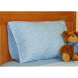 Blue Polka Dot Pillowcase 12x18 Travel Toddler Size by AB Lifestyles