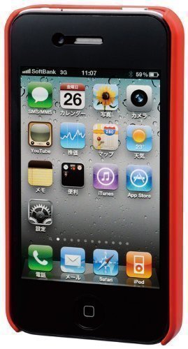プリンストンテクノロジー iPhone 4用カードホルダー付きケース(レッド) PIP-CHC1RD