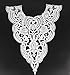 Yontree Neckline Collar Costume Venise Lace Applique Bridal Wedding Applique White 1 Pc