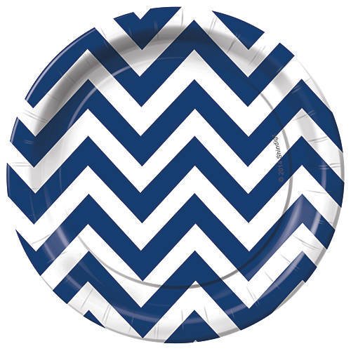 Navy Blue Chevron Paper Plates and Napkins on Flipboard by Aziza Usoof