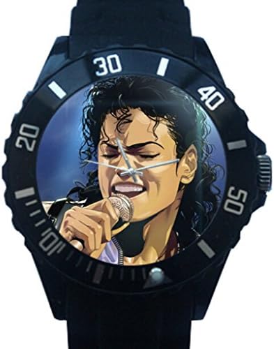 Michael Jackson Design Rotate Plastic Rotate Wrist Watch for a Special Gift