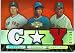 2007 Topps Triple Threads Authentic Roger Clemens, Dwight Gooden & Pedro Martinez Triple Patch Card