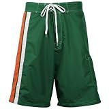 Miami Hurricanes Green Team Logo Boardshort