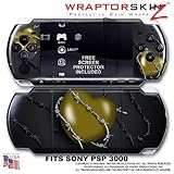 Barbwire Heart Yellow WraptorSkinz Skin and Screen Protector Kit fits Sony  ....