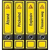 File Art - Design Etiketten - Motiv Danger Signs - breit
