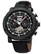 Perigaum 1972 Automatic Black IP P-1113-IB-S-SLE Multi Function Watch for Him Open Balance Spring