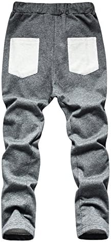 SSNF Big Boy's Full Length Cotton New Casual Solid Pants Drak Gray Size 15T