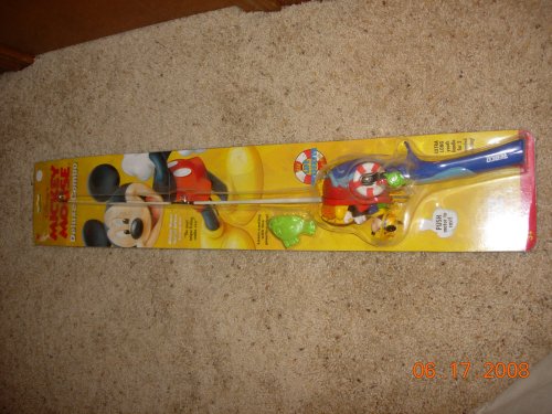 Disney's Mickey Mouse Zebco Spincast Reel and Fiberglass Rod Deluxe Combo