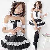 Lolita Princess Woman Dress Lingerie Halloween French Maid Costume Teddy Babydoll Student Cosplay School Girl Uniform Outfit Medium
