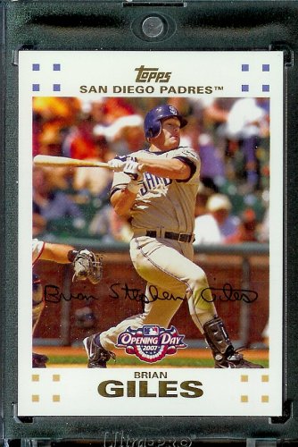 2007 Topps Opening Day #133 Brian Giles San Diego Padres - Mint Condition - Shipped in Protective Display Case !