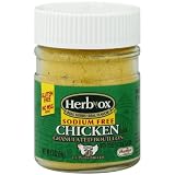 Herbox Granular Sodium Free Chicken Bouillon, 3.3-Ounce (Pack of 6)