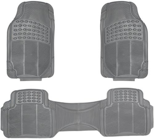OxGord 3pc Ridge Floor Mats for Ford Expedition, Gray