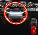 Black - WHEELSKINS Genuine Leather Steering Wheel Cover - Original One Color (non perforated) - Acura MDX 2001 - 2006