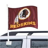 Washington Redskins Burgundy Car Flag