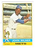 John Milner baseball card 1976 Topps #517 (New York Mets) The Hammer