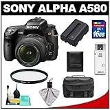 Sony Alpha DSLR-A580 16.2 MP Digital SLR Camera & 18-55mm Lens with 16GB Ca ....