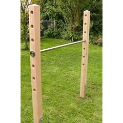 Einfach-Turnreck aus V2A Edelstahl mit 1,98 m Pfosten