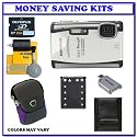 Olympus Stylus 6000 10MP Digital Camera (White) + Willoughby's 2GB xD Travelers Package
