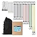 XSTRAP 24 Pieces Bungee Cords With Mesh Bag (Plain)