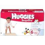 Huggies Snug & Dry Diapers, Size 6, Giant Pack, 100 Count