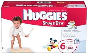 Huggies Snug & Dry Diapers, Size 6, Giant Pack, 100 Count
